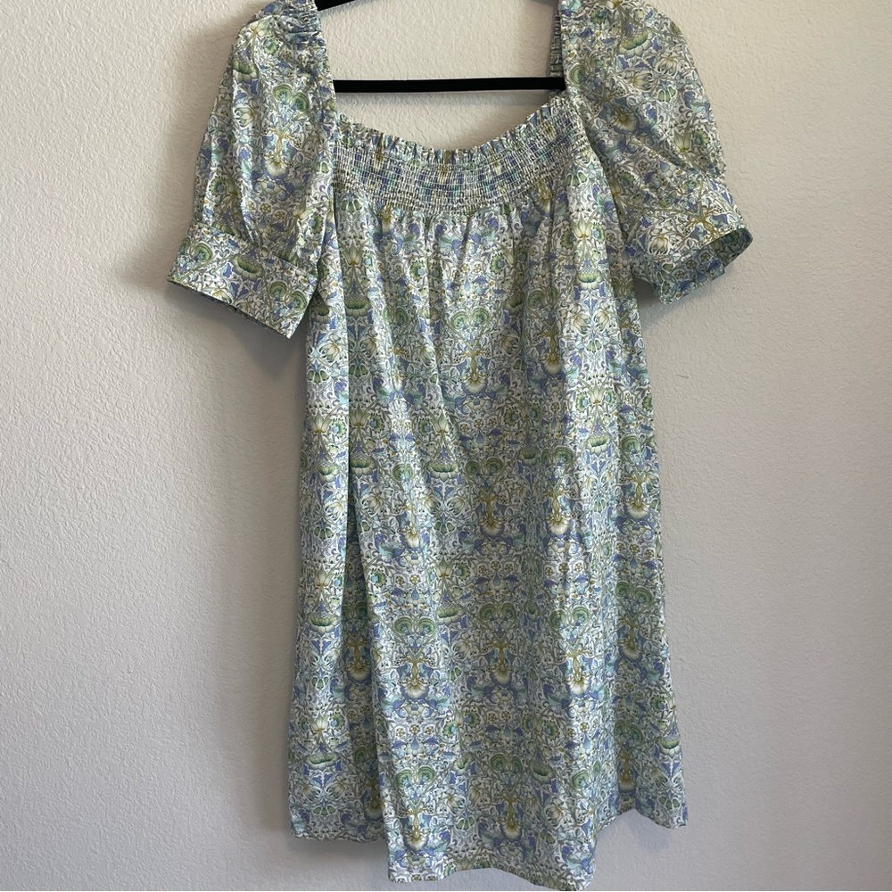 J Crew Liberty London Blue Dress
